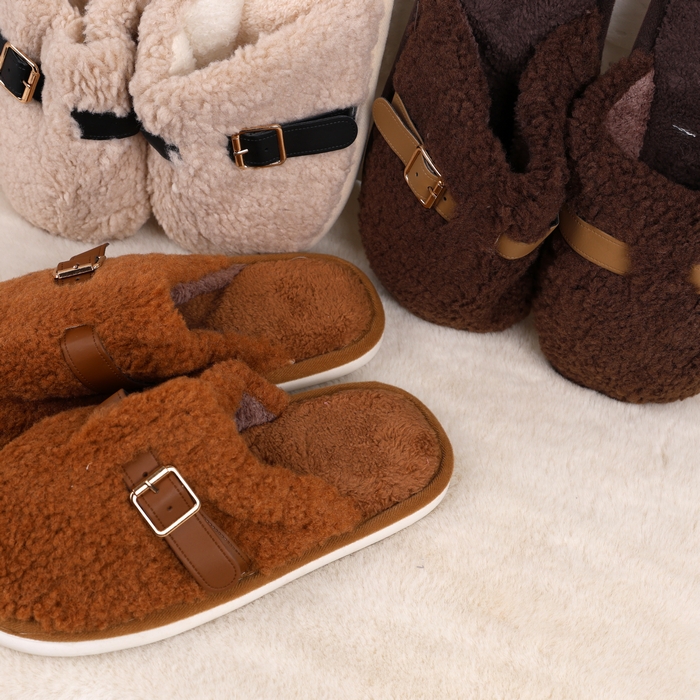 Women's house slippers, GS, 36-41, Various Colors, Textile, Rubber Sole, Slippers, For Women