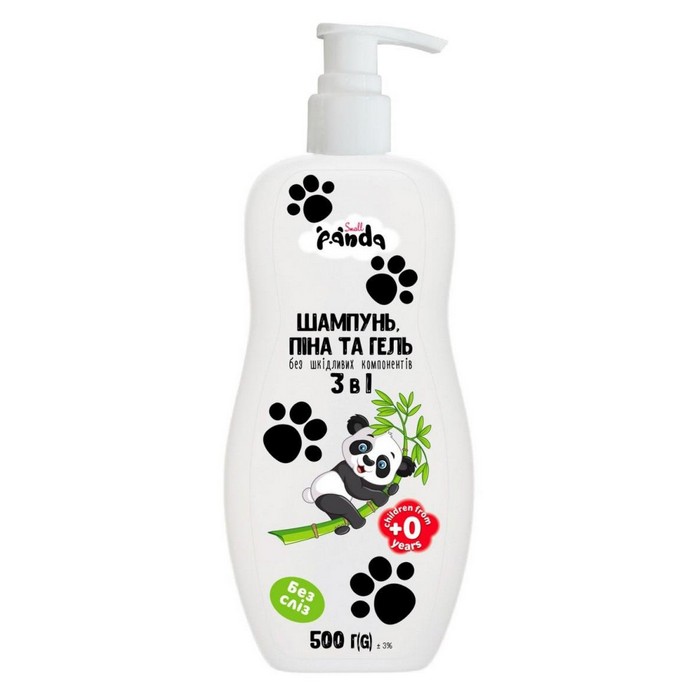 Sampon, PANDA, 500 ml, 3 IN 1, Pentru Copii, 0+