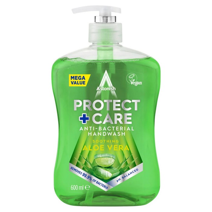 Soap, ASTONISH, Liquid, 600ml, Aloe Vera, Antibacterial