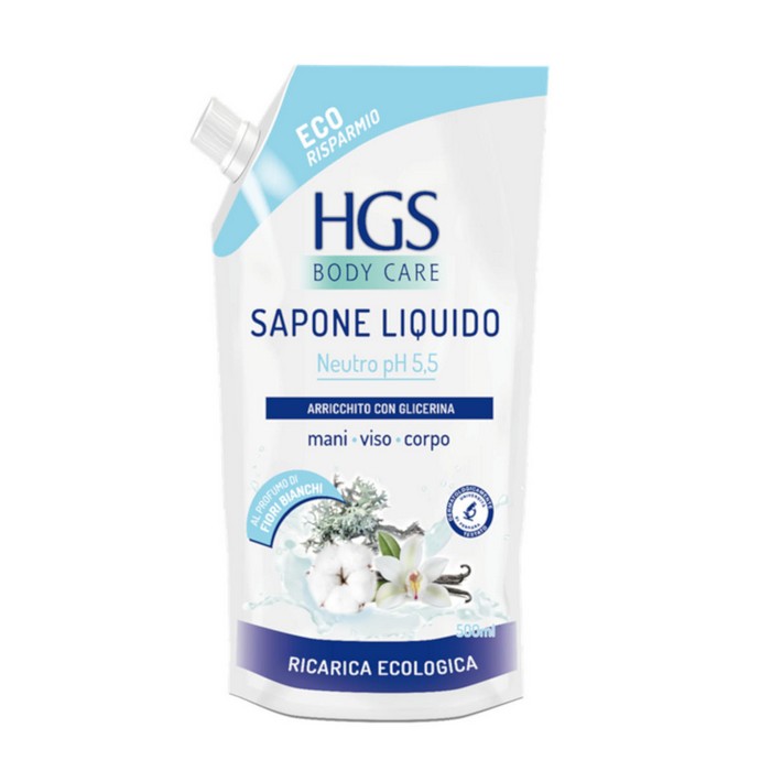 Rezerva sapun, HGS, Lichid, 500ml, Neutro