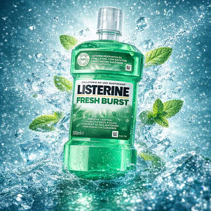 Apa de gura, LISTERINE, 500 ml, Fresh, Apa de gura