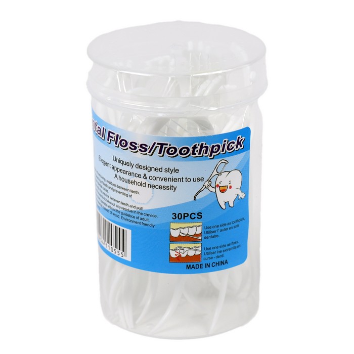 Ata dentara cu scobitoare, DENTAL FLOSS, 30 buc