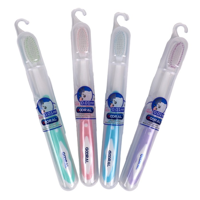 Toothbrush, GOORAL, For Adults, with case, Various Colors