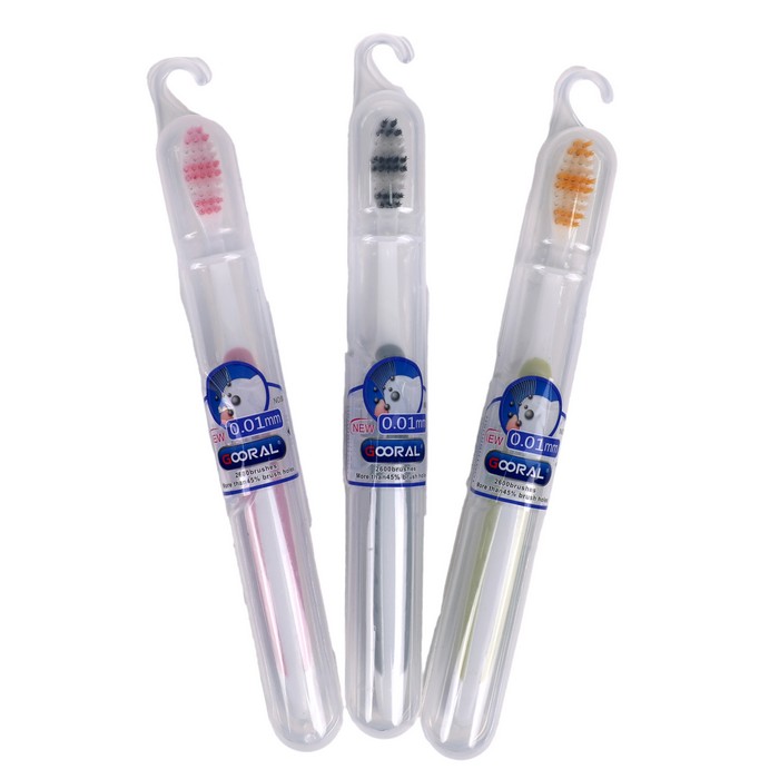 Toothbrush, GOORAL, For Adults, with case, Various Colors