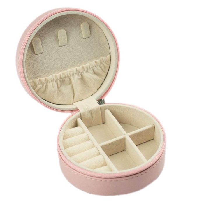 Organizator bijuterii, GS, Catifea, 10cm, Roz