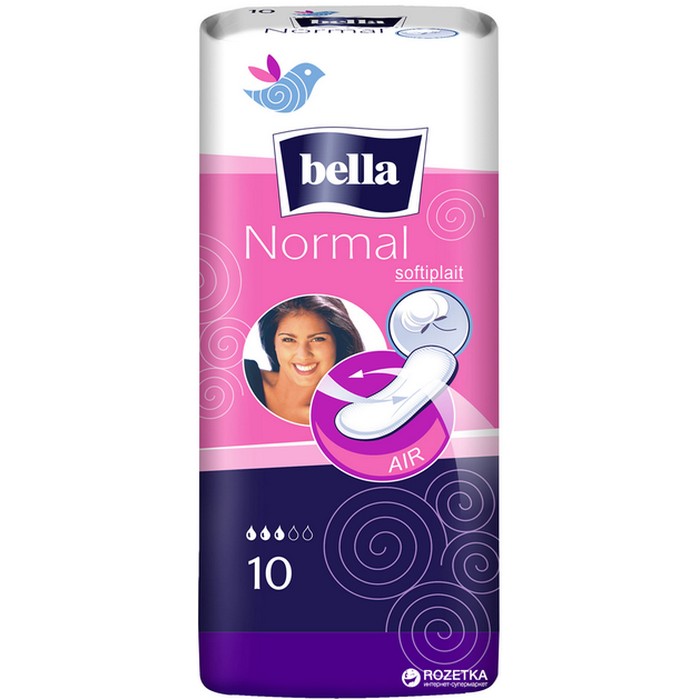 Sanitary pads, BELLA, 3 drops, 10 pieces, Normal