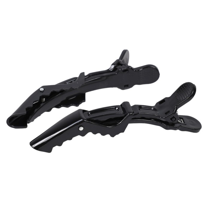 Set agrafe, BEAUTY TOOLS, 6 piese, Plastic, Negru