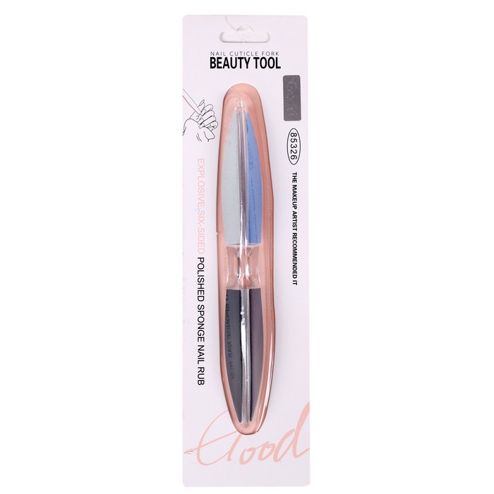 Nail file, MIXUEER, Plastic, Abrasive fiber, Various Colors, 3 parts