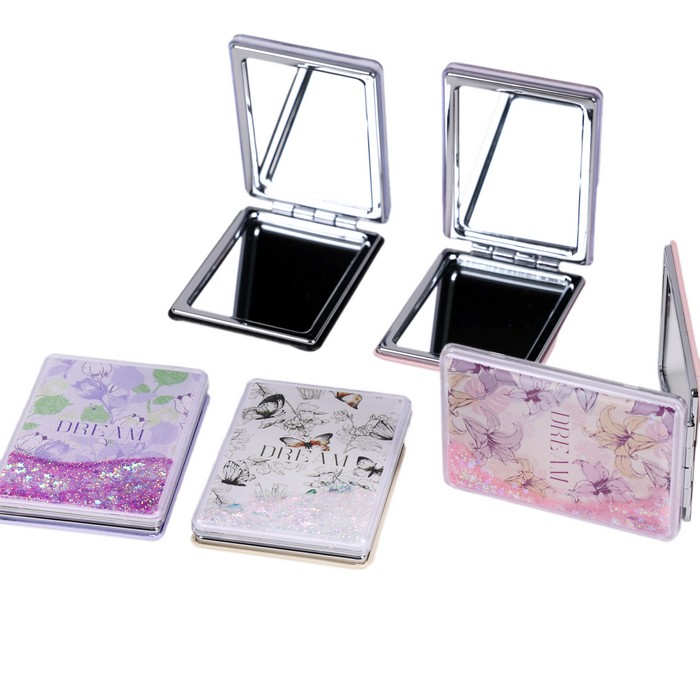 Oglinda, GS, Mini, Eco Piele, Dreptunghiular, 6.2x8.6 cm, Diverse Culori