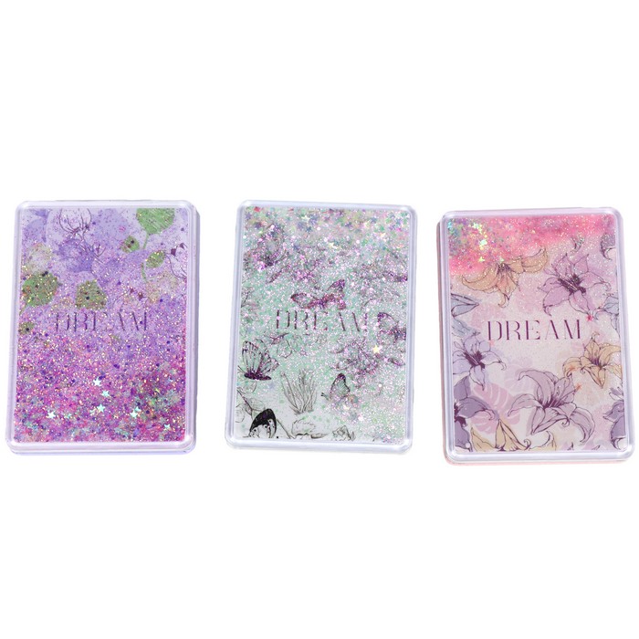 Oglinda, GS, Mini, Eco Piele, Dreptunghiular, 6.2x8.6 cm, Diverse Culori