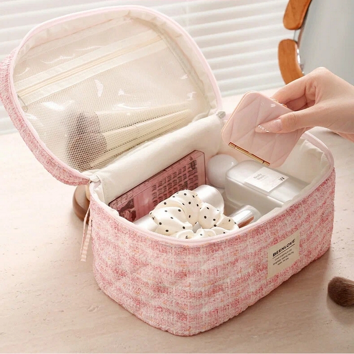 Косметическая сумка, GS, Текстиль, 23.5x16x15 cm, Различные Цвета