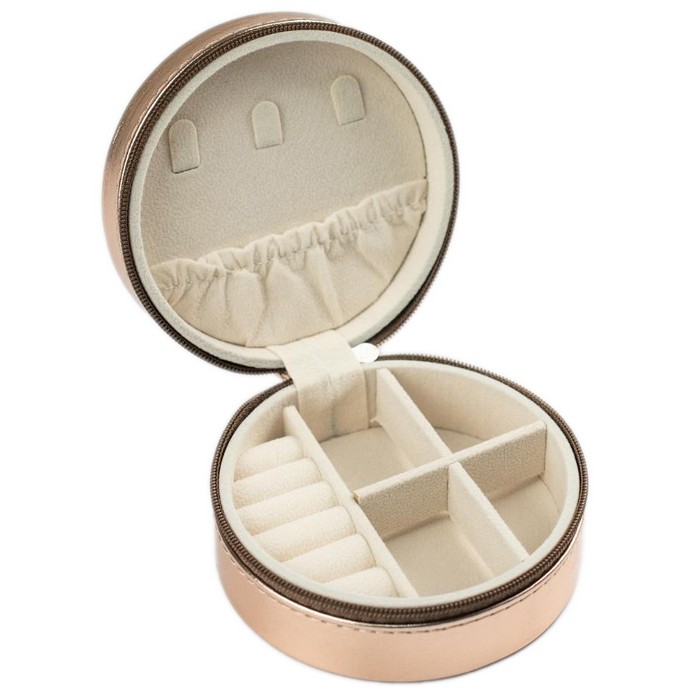 Organizator bijuterii, GS, Eco Piele, 10x10x5cm, Auriu