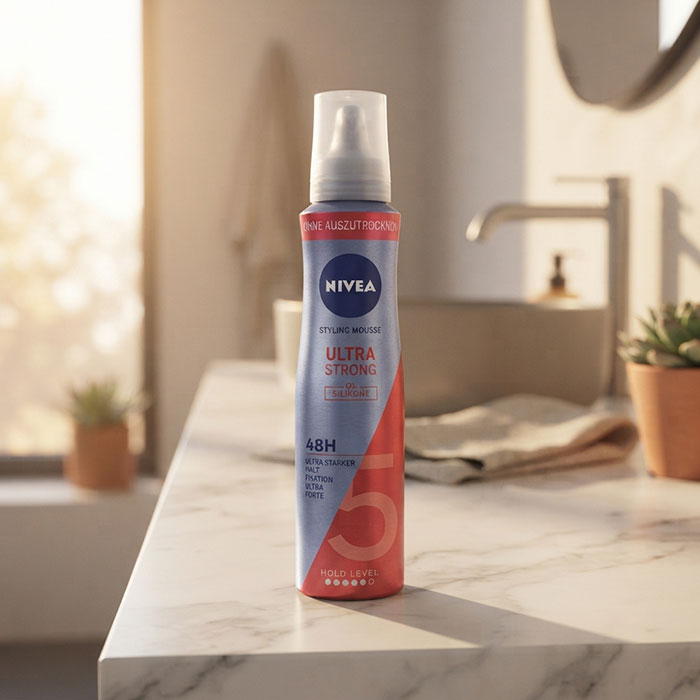 Spuma de par, NIVEA, Nr.5, Strong, 150ml, Mousse