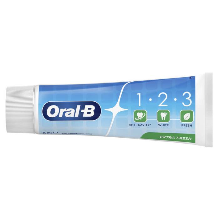 Pasta de dinti, ORAL-B, 75 ml, Extra Fresh Blue, Pasta de dinti