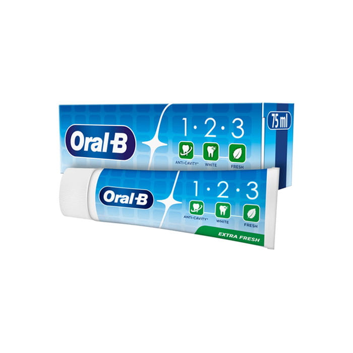 Pasta de dinti, ORAL-B, 75 ml, Extra Fresh Blue, Pasta de dinti