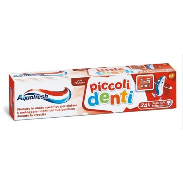 Зубная паста, AQUAFRESH, 50 мл, Для детей, 1-5 лет, Маленькие зубки, Зубная паста
