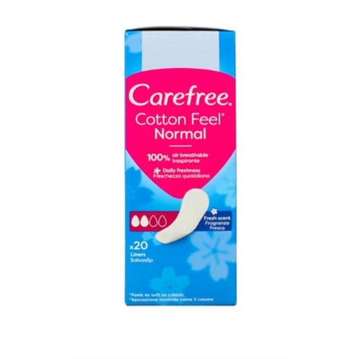 Absorbante, CAREFREE, 2 picaturi, 20 piese, Normal