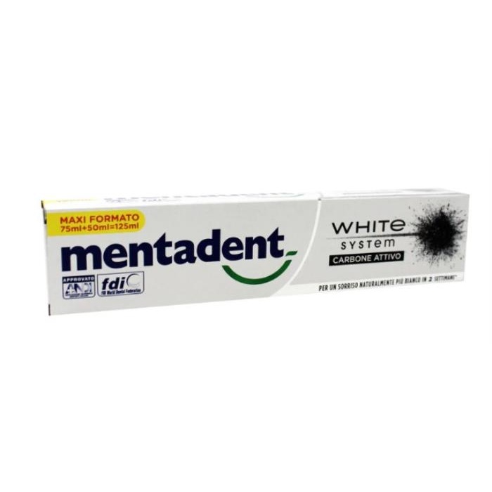 Pasta de dinti, MENTADENT, 125ml, Carbon Protect, Pentru Adulti, Pasta de dinti