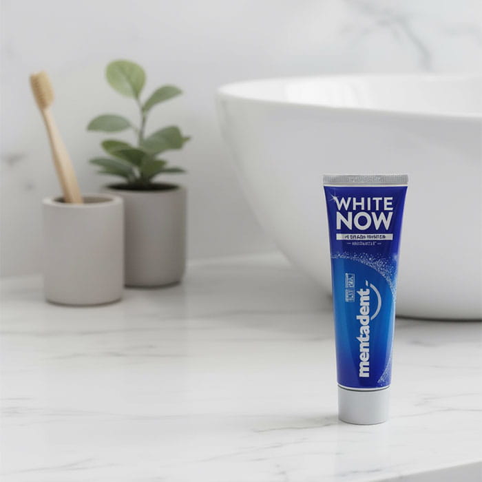 Pasta de dinti, MENTADENT, 75 ml, White, Pentru Adulti, Original, Pasta de dinti