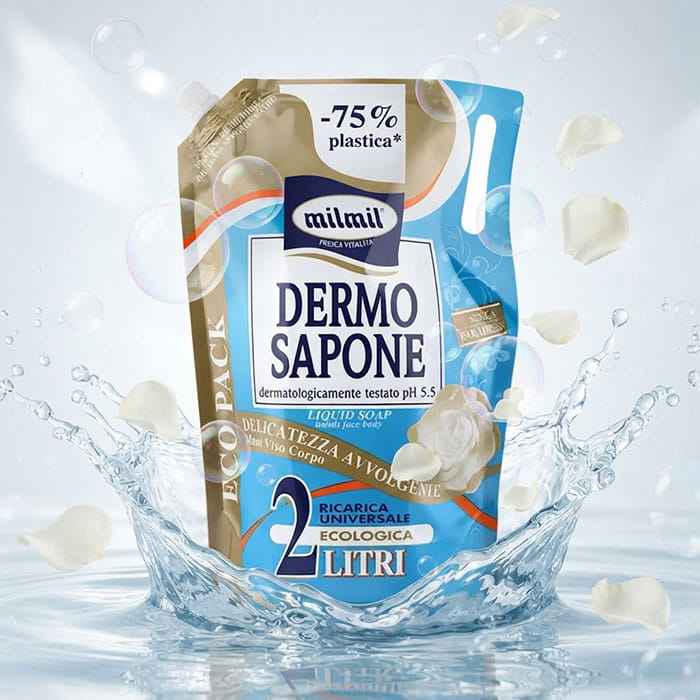 Мыло, MILMIL, Жидкий, 2Л, Delicate