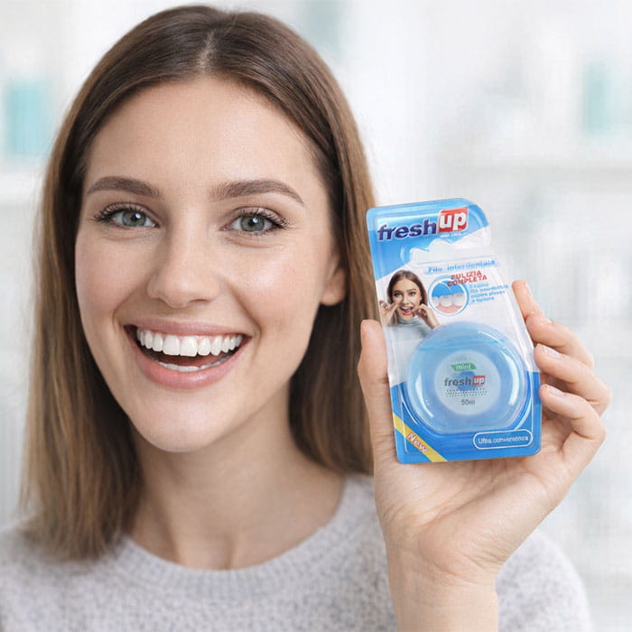 Ata dentara, Fresh UP, Pentru Adulti, 50m, Diverse Culori, Ata dentara