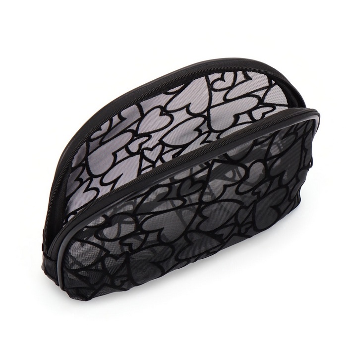 Косметичка, GS, ПВХ, 22x4x15 см, Черный