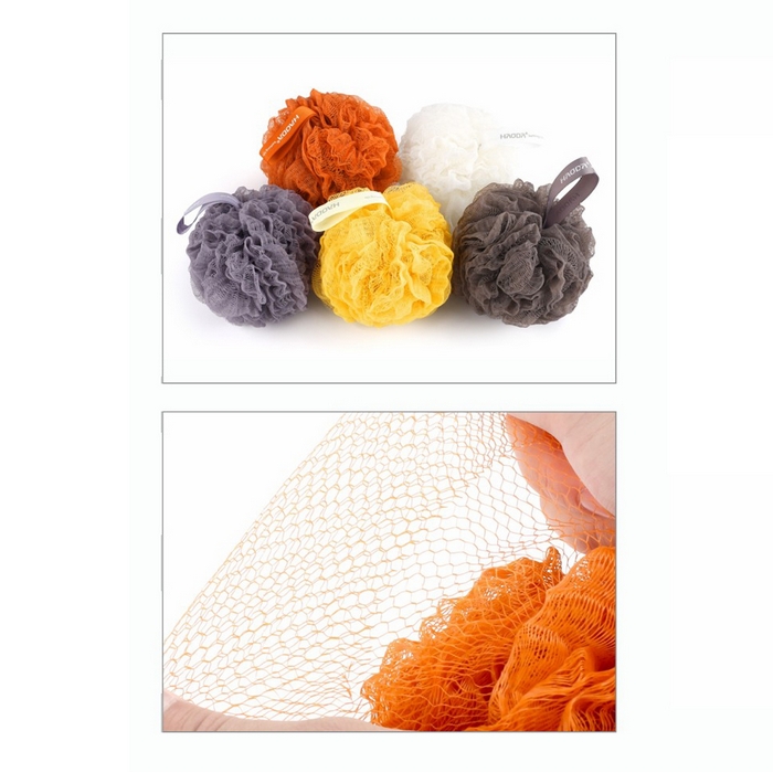 Bath sponge, HAODA, Synthetic fibers, Various Colors, For Bath, 50gr