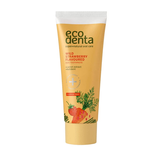 Toothpaste, ECODENTA, 75 ml, For Kids, Strawberry, Toothpaste