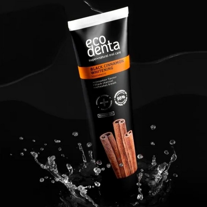 Pasta de dinti, ECODENTA, 100 ml, Black cinnamon