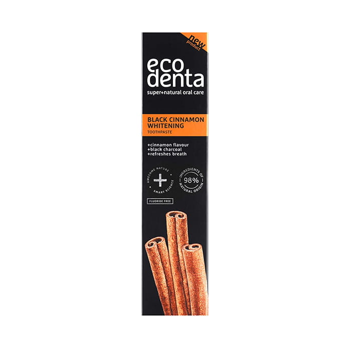 Toothpaste, ECODENTA, 100 ml, Black cinnamon, Toothpaste