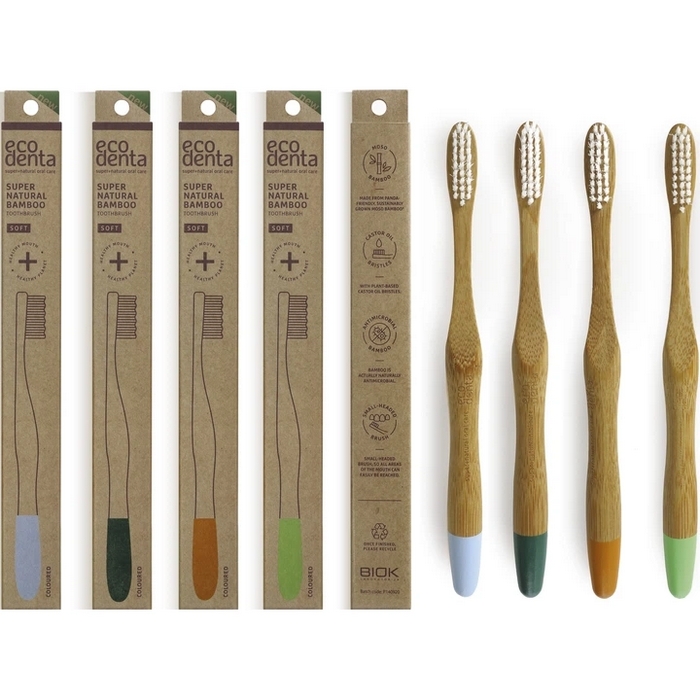 Periuta de dinti, ECODENTA, Bamboo, Soft, Pentru Adulti