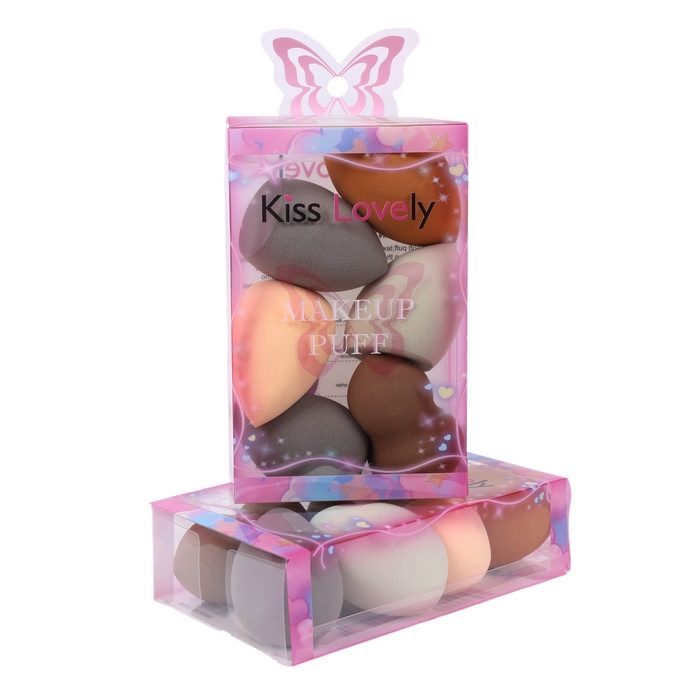 ΠΠ°Π±ΠΎΡ ΡΠΏΠΎΠ½ΠΆΠ΅ΠΉ Π΄Π»Ρ ΠΌΠ°ΠΊΠΈΡΠΆΠ°, KISS LOVELY, 6 ΠΏΡΠ΅Π΄ΠΌΠ΅ΡΠΎΠ², ΠΠ΅Π½Π°
