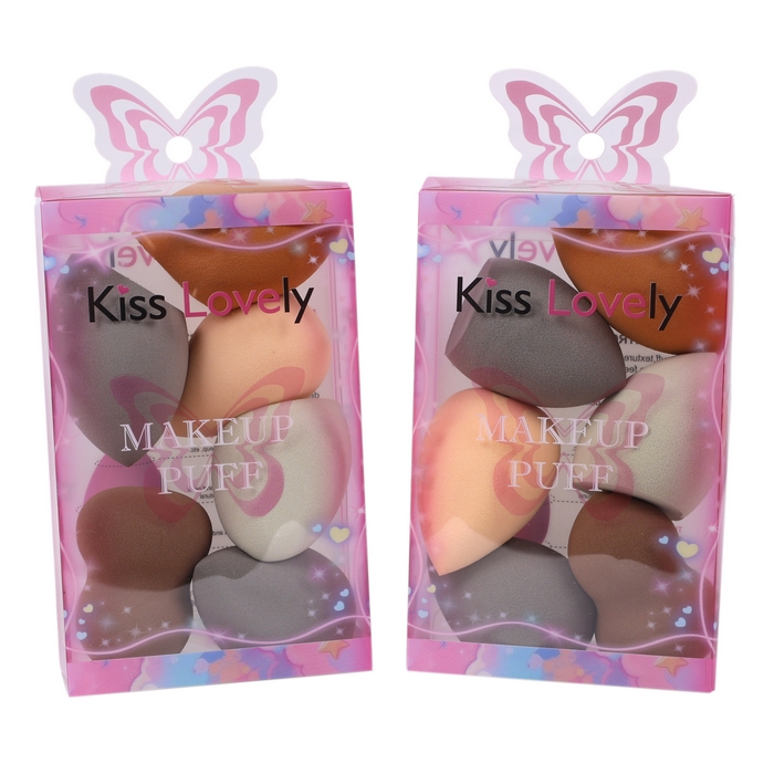 ΠΠ°Π±ΠΎΡ ΡΠΏΠΎΠ½ΠΆΠ΅ΠΉ Π΄Π»Ρ ΠΌΠ°ΠΊΠΈΡΠΆΠ°, KISS LOVELY, 6 ΠΏΡΠ΅Π΄ΠΌΠ΅ΡΠΎΠ², ΠΠ΅Π½Π°