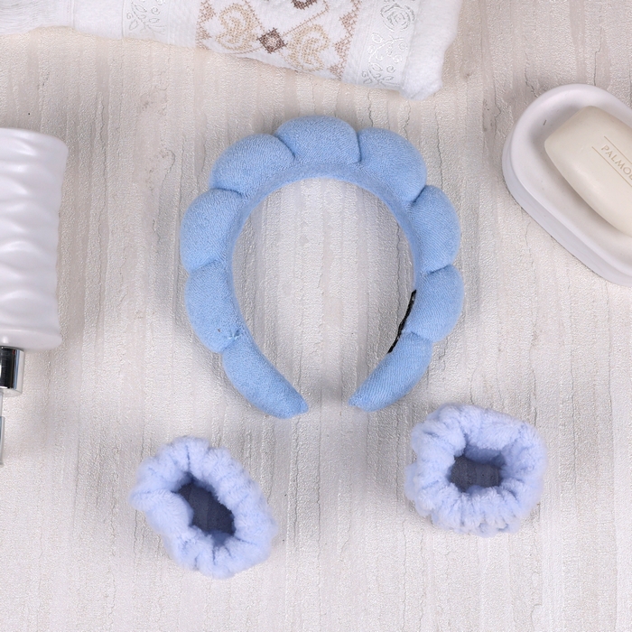 Set bentita cosmetica, GS, Microfibra, 3 piese, + 2 buc pentru maini, Diverse Culori