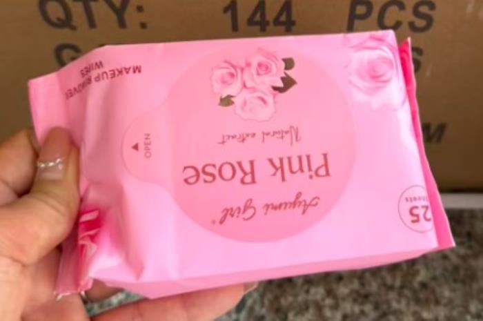Wet wipes, GS, 85 piese, Pink Rose
