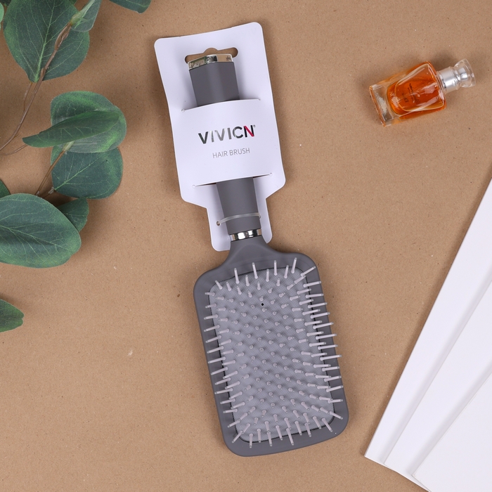 Hairbrush, VIVICN, Wood/Plastic, Gray, for arrangement