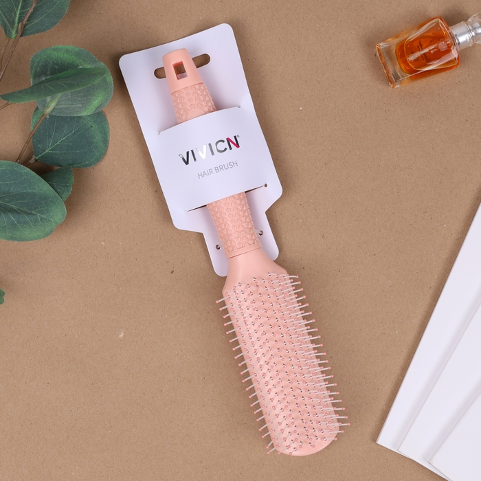 Hairbrush, VIVICN, Plastic, Pink, for arrangement