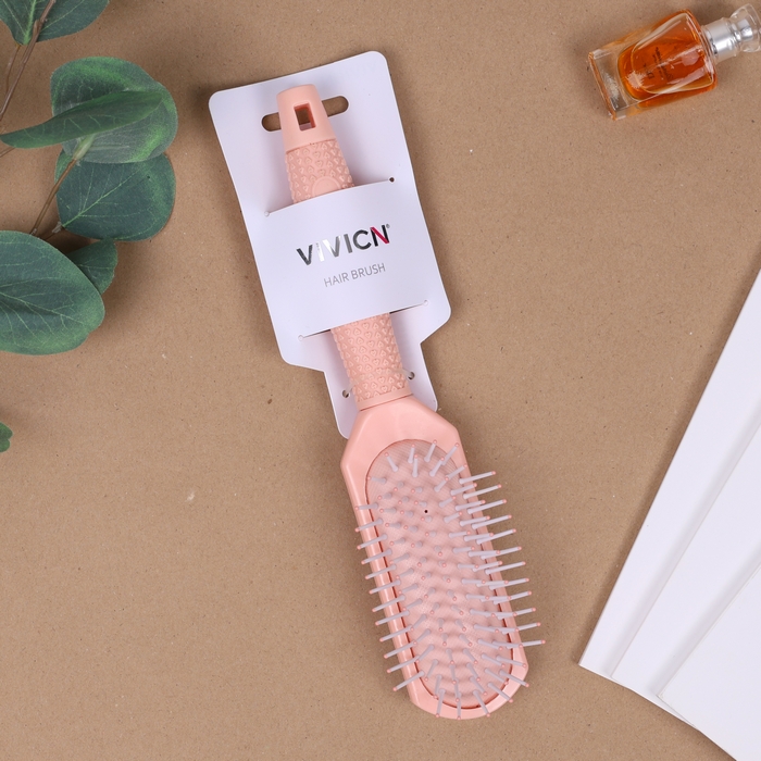 Hairbrush, VIVICN, Plastic, Pink, for arrangement