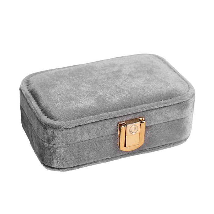 Cosmetics organizer, GS, Velvet, 3 compartiments, 12x7.5x4cm, Various Colors