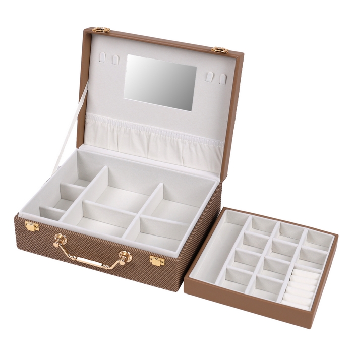 Cosmetics organizer, GS, Canvas, 8 compartiments, 23x18x8 cm, Various Colors