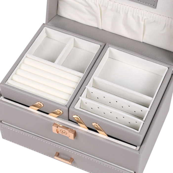 Storage organizer, GS, MDF, 22.5x16.5x14 cm, Gray