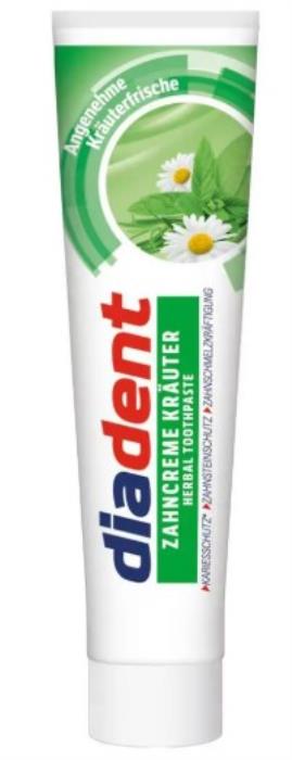 Pasta de dinti, DIADENT, 125ml, Krauter Mix, Pentru Adulti, Pasta de dinti