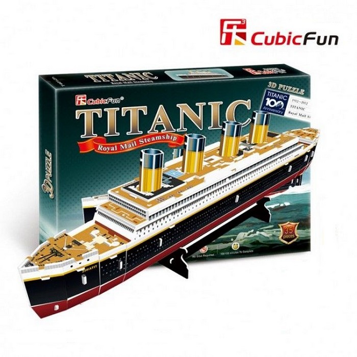 Puzzle 3d m-628140 titanic, CUBICFUN