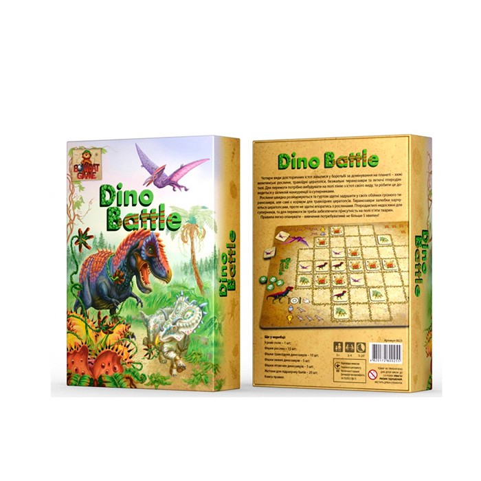 Игра динобитва, BOMBAT, Картон/Пластик, 16см, 5см, 21см, 5+