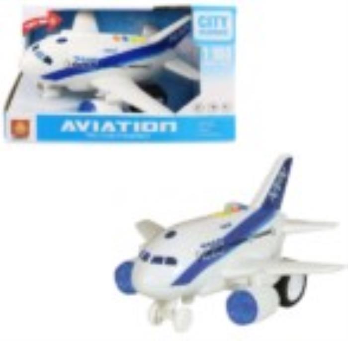 Jucarie avion cu inertie, TOY TOY, Plastic, 3+
