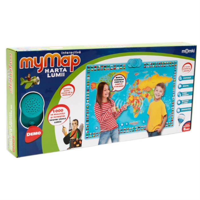 Map, MOMKI, Interactive, Romanian/English, 6+