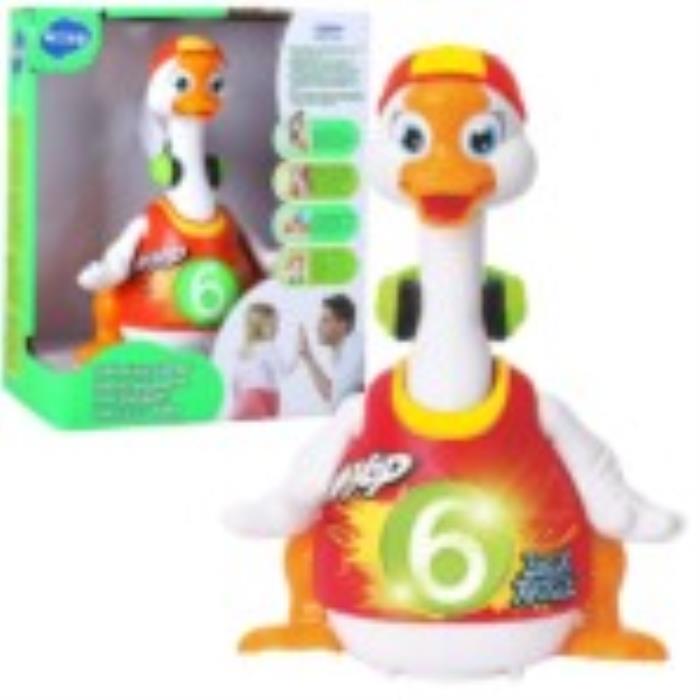 Jucarie interactiva, HOLA TOYS, GÂNSAC, lumina/sunete, Plastic, 1+