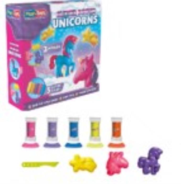 Set de modelare, PLAY TOYS, Unicorn, 5 culori, 3+