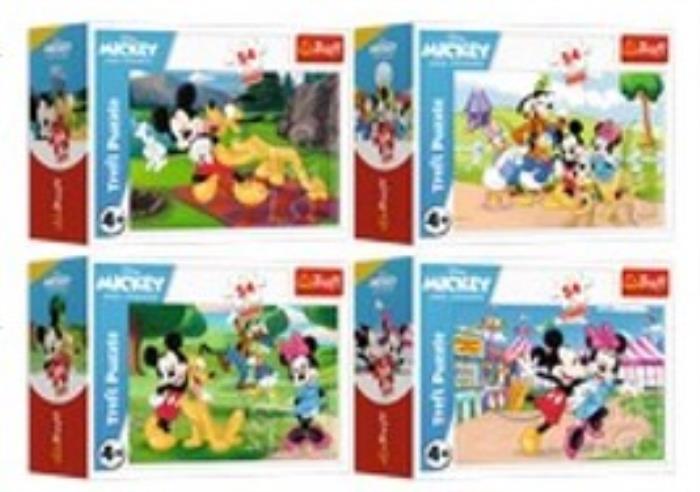 Puzzle mini, TREFL, Carton, Mickey Mouse, 54 el., 4+