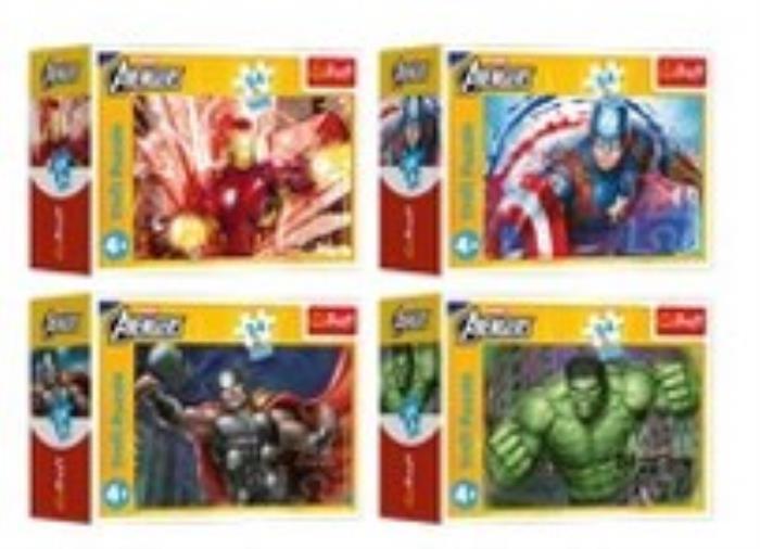 Puzzle mini, TREFL, Carton, Averagers, 54 el., 4+